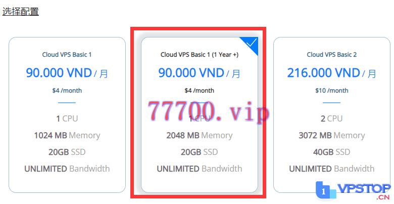 HostingViet的套餐选择
