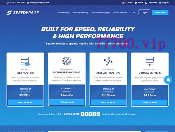 speedypage：美国高性能VPS，$4.83起，AMD Ryzen 7950X+DDR5+Gen4 NVMe
